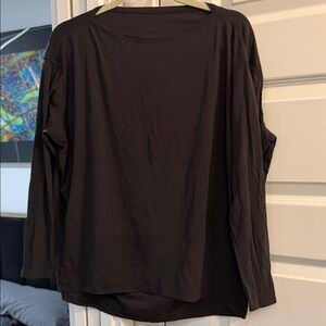 lululemon athletica Charcoal Long Sleeve Tee